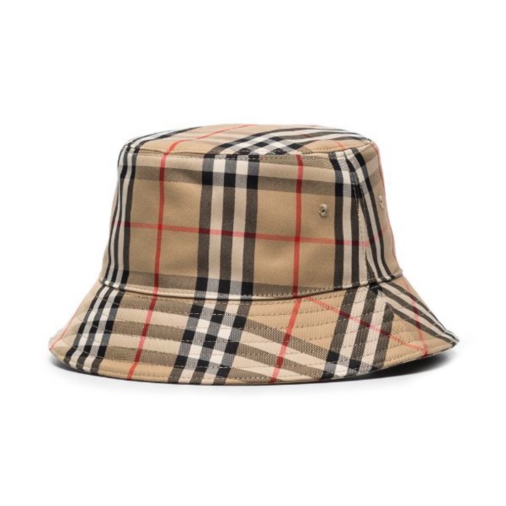 Vintage Check Technical Cotton Bucket Hat - M - Picture 3 of 7